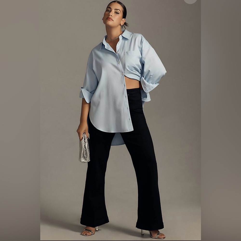Maeve by Anthropologie Bennet button down shirt SMALL